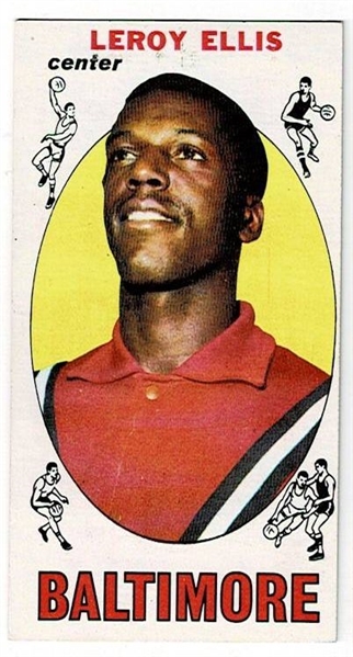 1969 Topps Basketball #42 Leroy Ellis - Baltimore Bullets RC